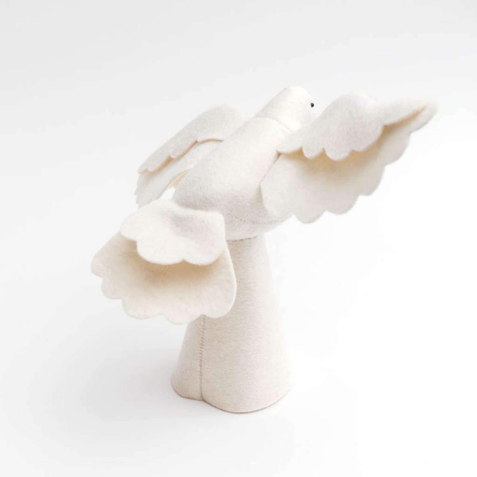 Felt Dove Tree Topper Large Season of Peace Dove Tree Topper Etsy Canada