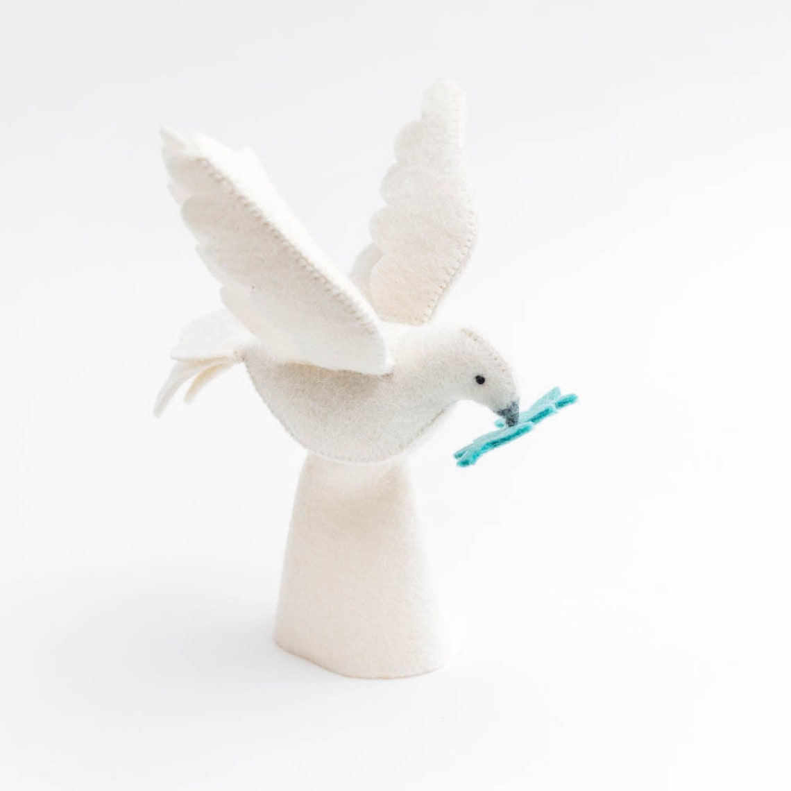 Felt Dove Tree Topper Small Season of Peace Dove Tree Topper Etsy