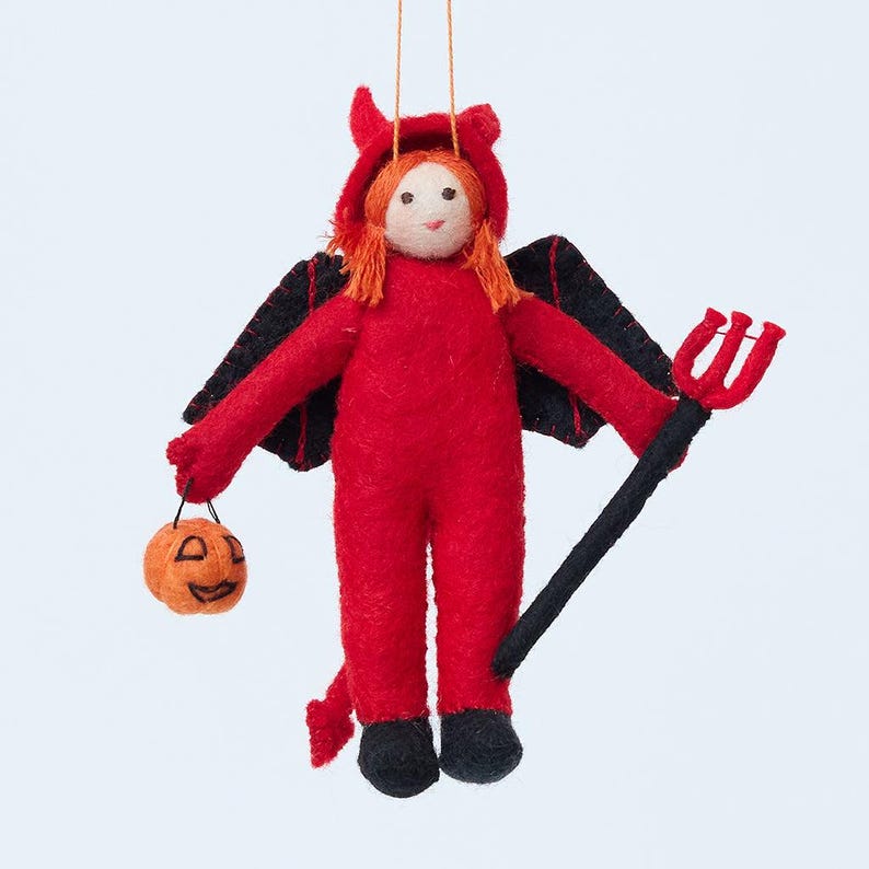 Craftspring Devil Trick-Or-Treater Ornament - Thumbnail 2