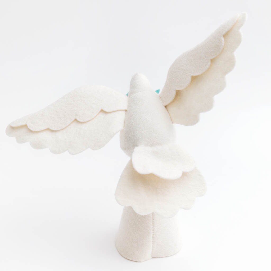 Felt Dove Tree Topper Large Season of Peace Dove Tree Topper Etsy Canada
