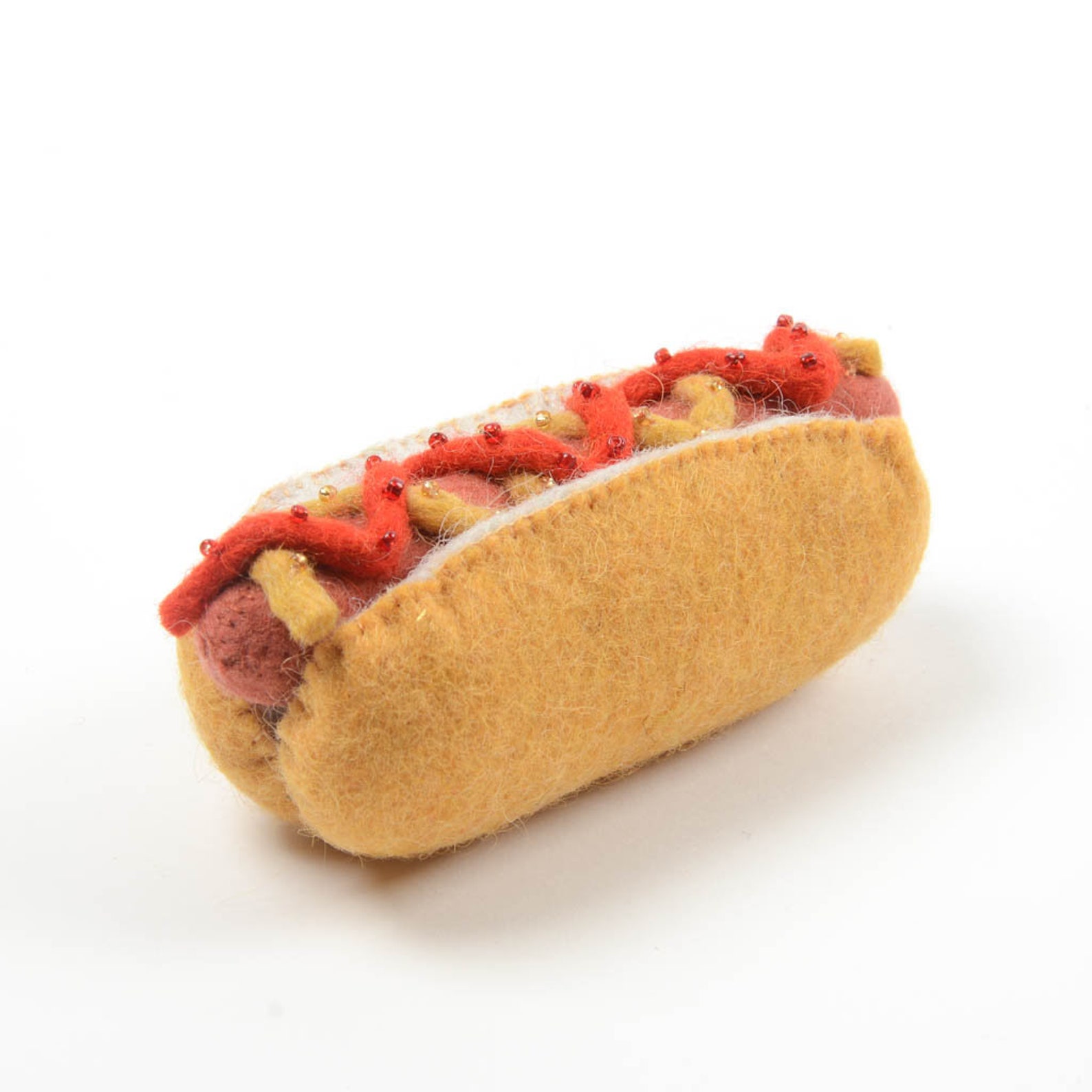 Felt Hot Dog Ornament Hot Dog With Ketchup and Mustard Etsy UK