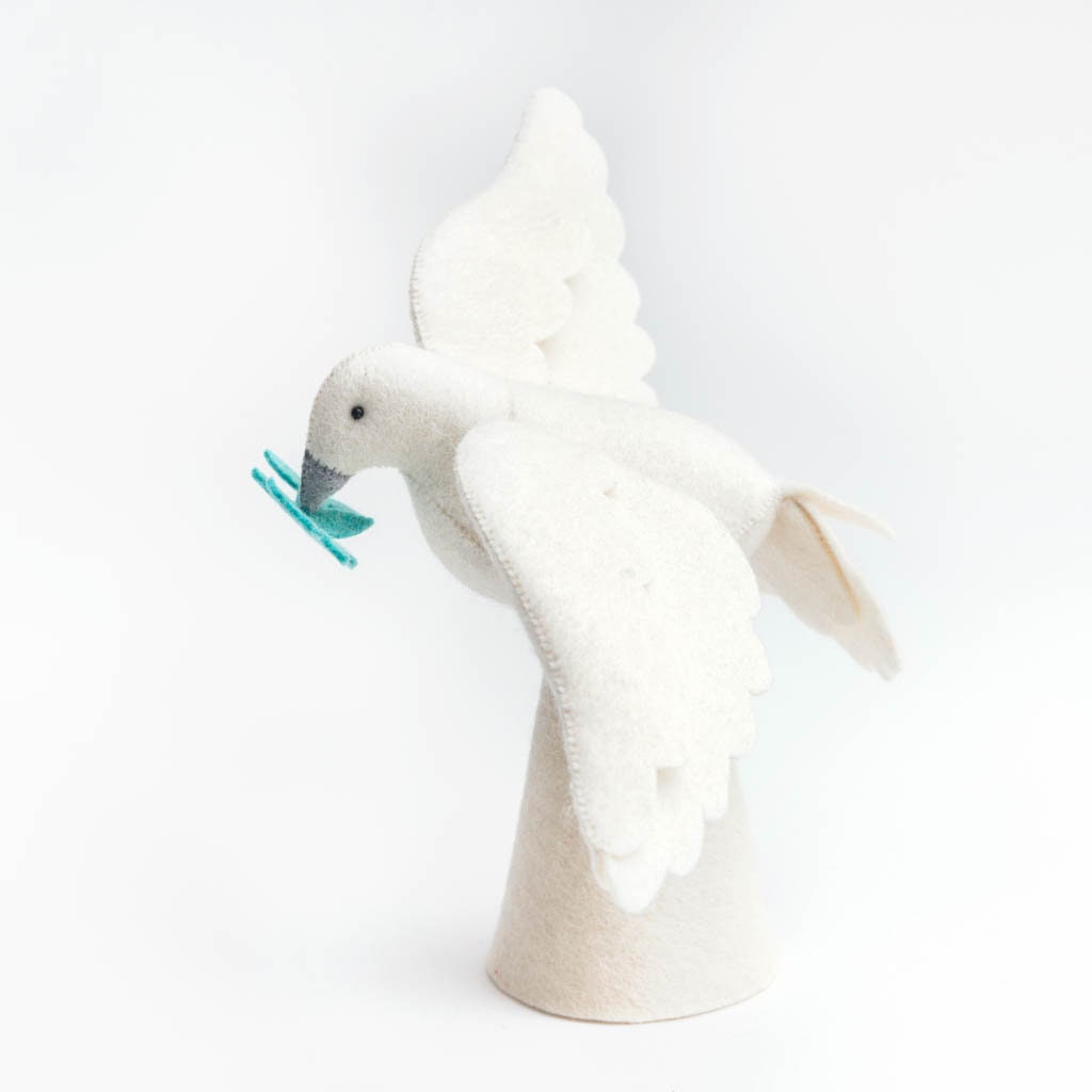 Felt Dove Tree Topper Large Season of Peace Dove Tree Topper Etsy Canada