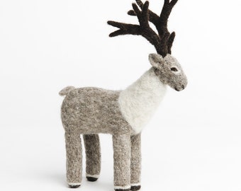 Felt Reindeer Ornament, Northern Herd Reindeer, Felt Christmas Ornament, Felt Ornaments