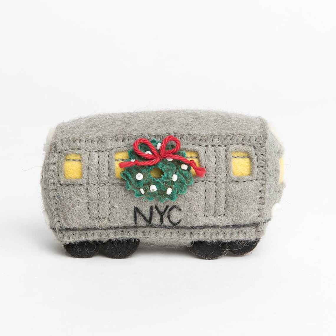 Felt Subway Ornament Paseo de vacaciones L tren metro Etsy