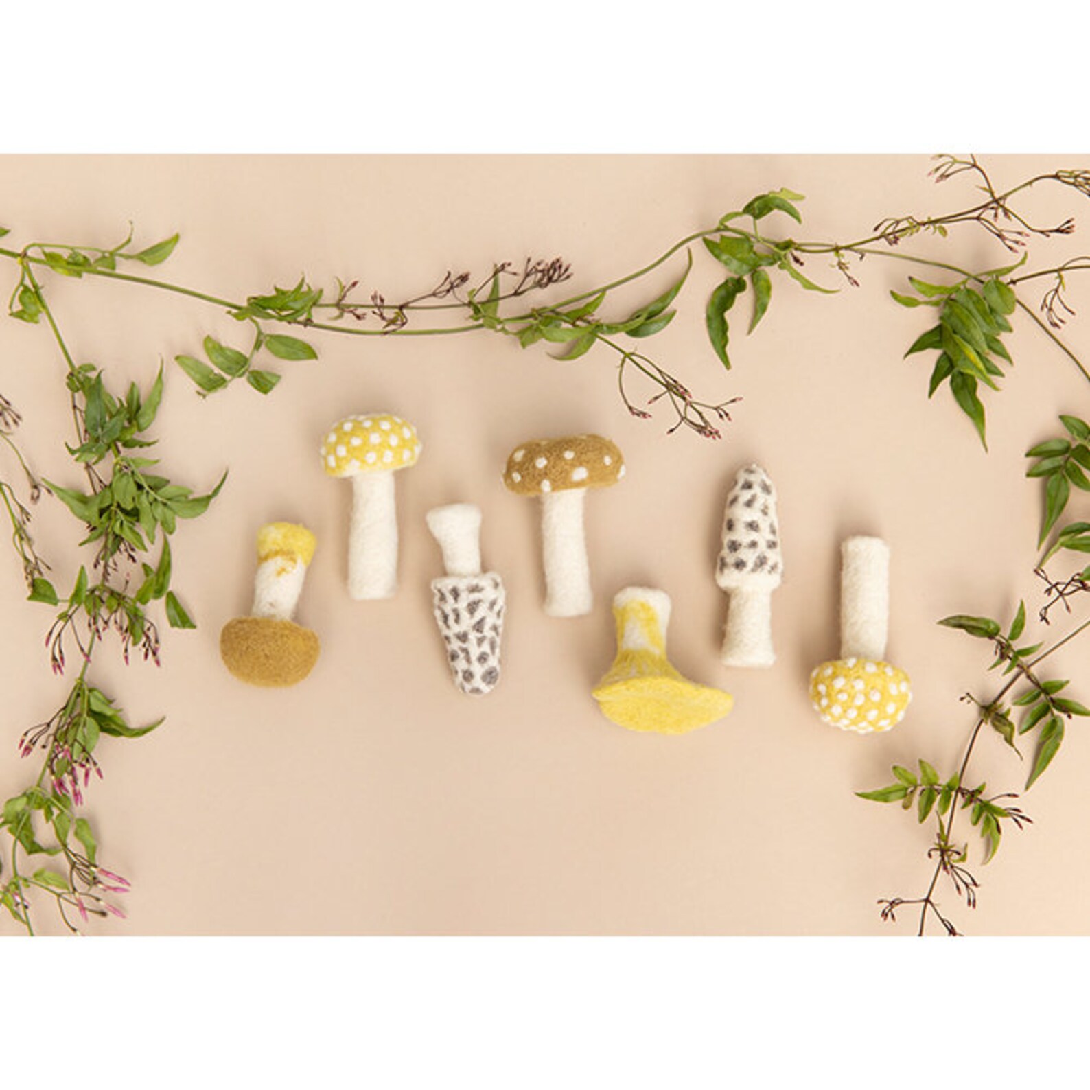 Felt Toadstool Ornament Chanterelle Mushroom Ornament Felt Etsy