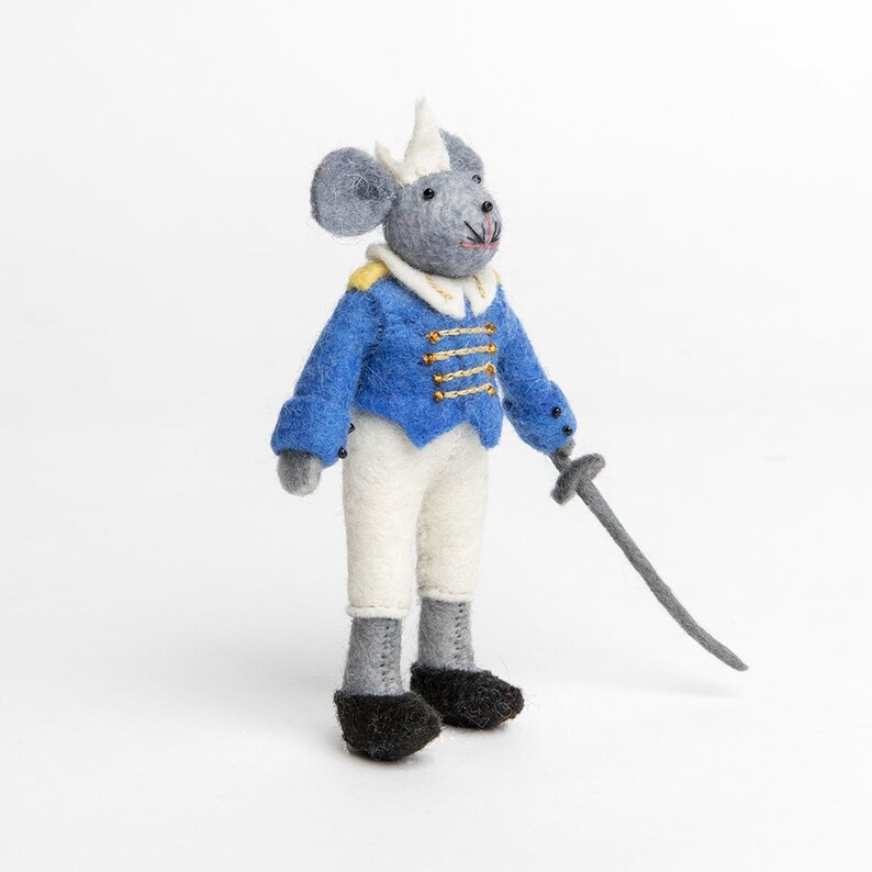 Felt Mouse Ornament Nutcracker Mouse King Felt Christmas Etsy