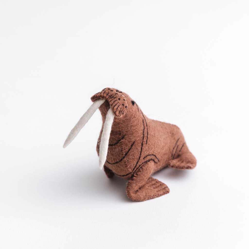 Felt Walrus Ornament Northern Lights Walrus Felt Christmas Etsy
