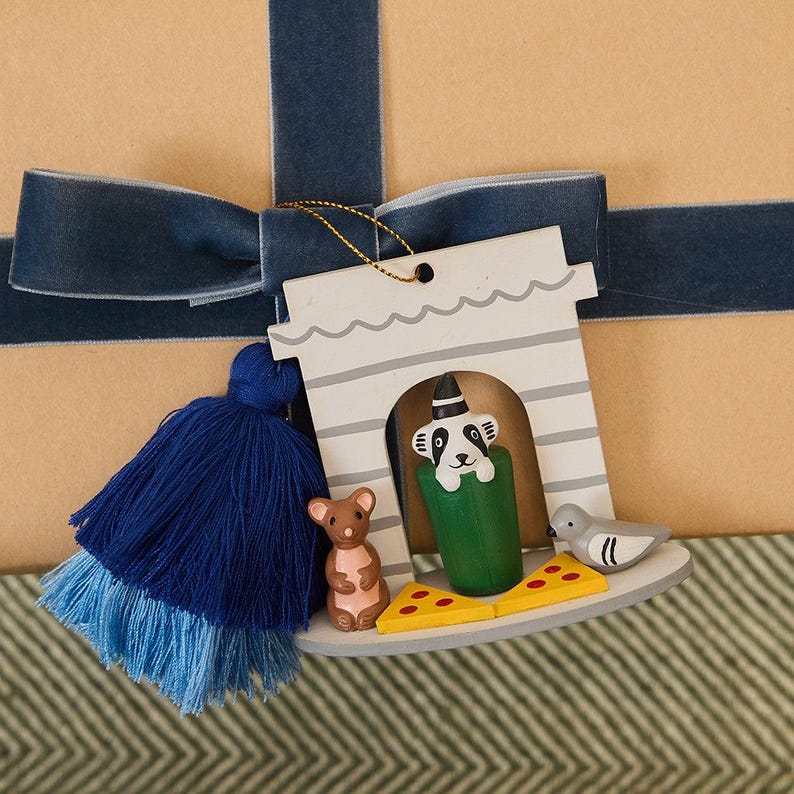 New York City Park Animals Wood Ornament, Handcrafted NYC Wildlife