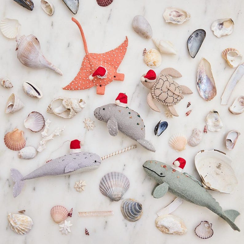 Craftspring Santa Narwhal Ornament - Thumbnail 5