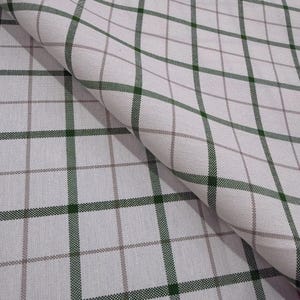 Yarn-Dyed Plaid & Stripe Duck Fabric by the Yard - 5 Colors Optional