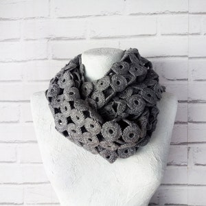 Free shipping/Alize neacklace wrap infinity gray modern shawl-52 color custom made accessories/frequent and colorful gift for friends image 2