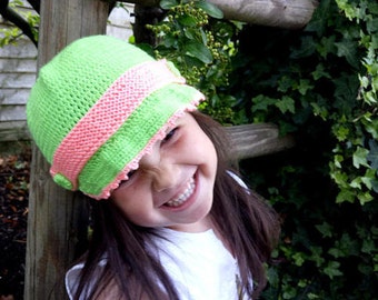 Free shipping/3 color crochet girls hat with visor/hat for girls/handmade beautiful sweety and funny hat for girls