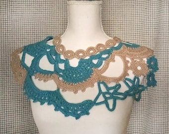Ready to ship/Crochet collar -decorative collar -woman accessories-bohemian accessories/gift for friends