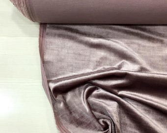 Blush oudroze glanzende fluwelen bekledingsstof op maat gesneden - roze gordijn-, bank- en kussenstof