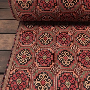 Anatolia Kilim Fabric – Woven Tapestry Upholstery Material