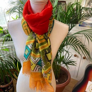 Black brown green ethnic pattern voile cotton shawl/wrap handmade accessories/gift for her/Spring,Summer,Fall accessories