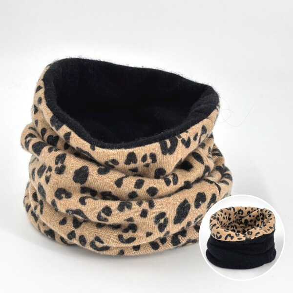 REVERSIBLE 100% Cashmere Cowl, Cashmere Neck warmer, Upcycled cashmere, Cashmere Cowl, Cashmere Scarf