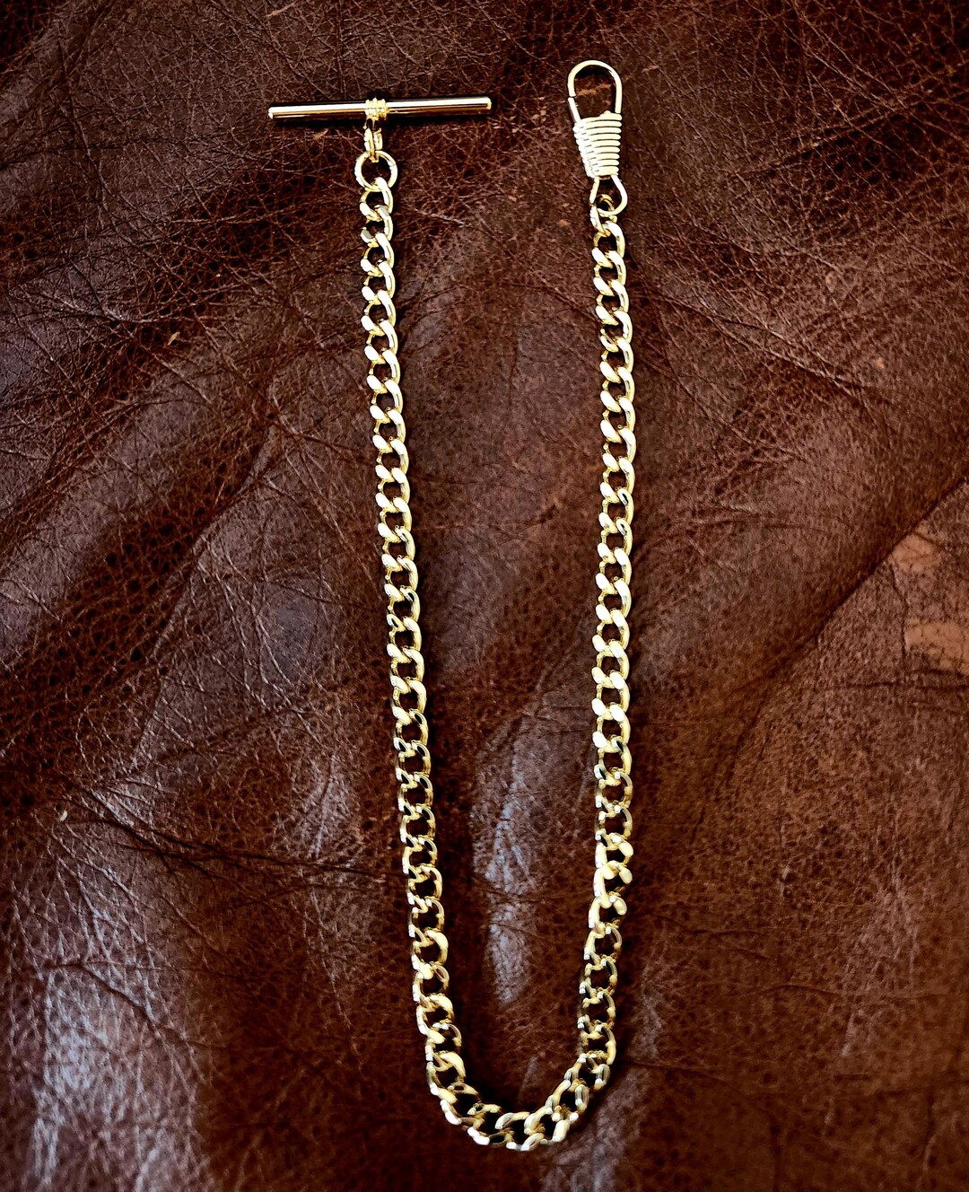 Albert Style Pocket Watch Chain With T-bar - Etsy