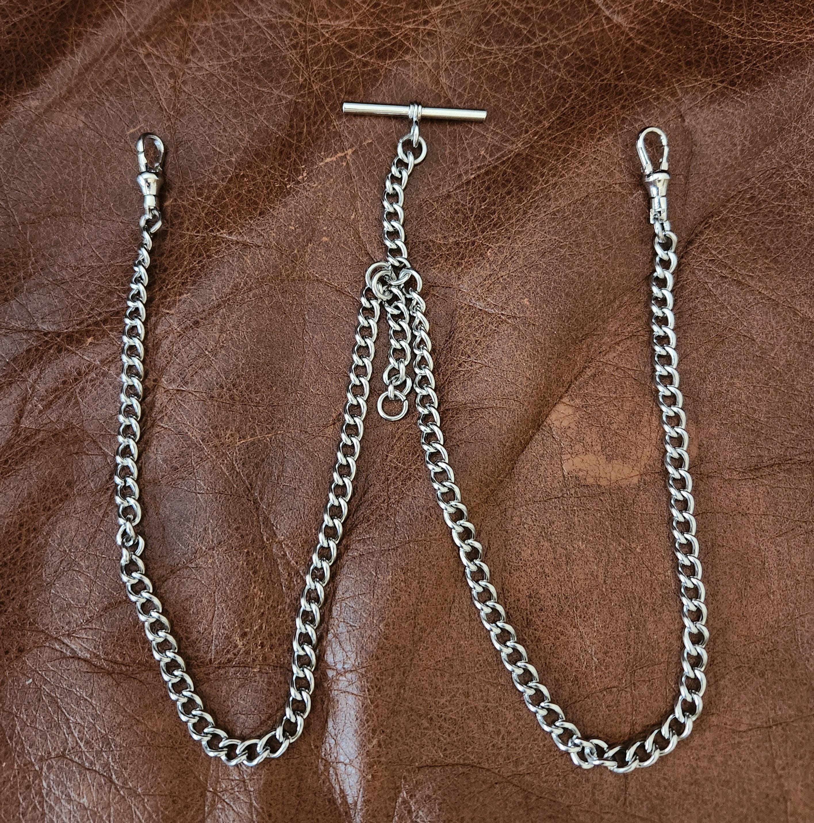 Double Albert Pocket Watch Chain - Etsy