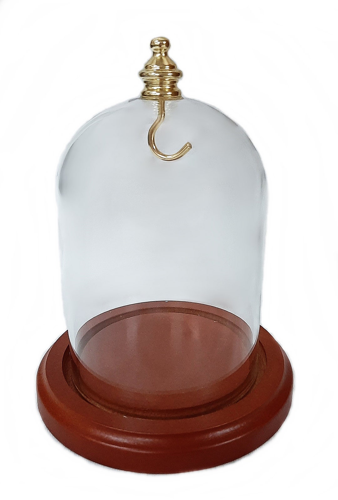 3 X 4 Pocket Watch Glass Display Dome Cloche With Gold Knob Etsy