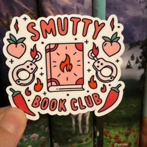 Smutty Book Club Sticker | spicy book sticker | smut sticker for kindle, laptop, journal, planner | cute girlie sticker