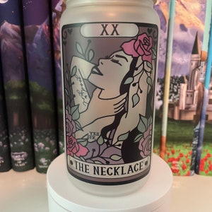 Necklace | Bookish Cup | Tarot Cup | Iced Coffee Glass | Good Girl | Libbey Cup | Trendy Glass | Smut Cup | Yes Sir | Dark Romance