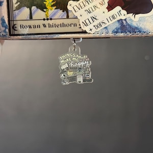 Cute bookish kindle charm, E-reader dust plug, charm for usb-c phone, iPad, reader, gift for book lovers, shadow daddy book merch, bookish
