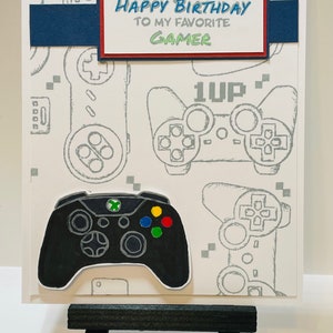 Teen Birthday - Game controller card - Birthday card - Gamer Birthday card - Gamer card - Happy Birthday card