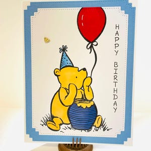 Winnie the Pooh Birthday card - Pooh Birthday card - Disney Inspired Birthday card - Winnie the Pooh card