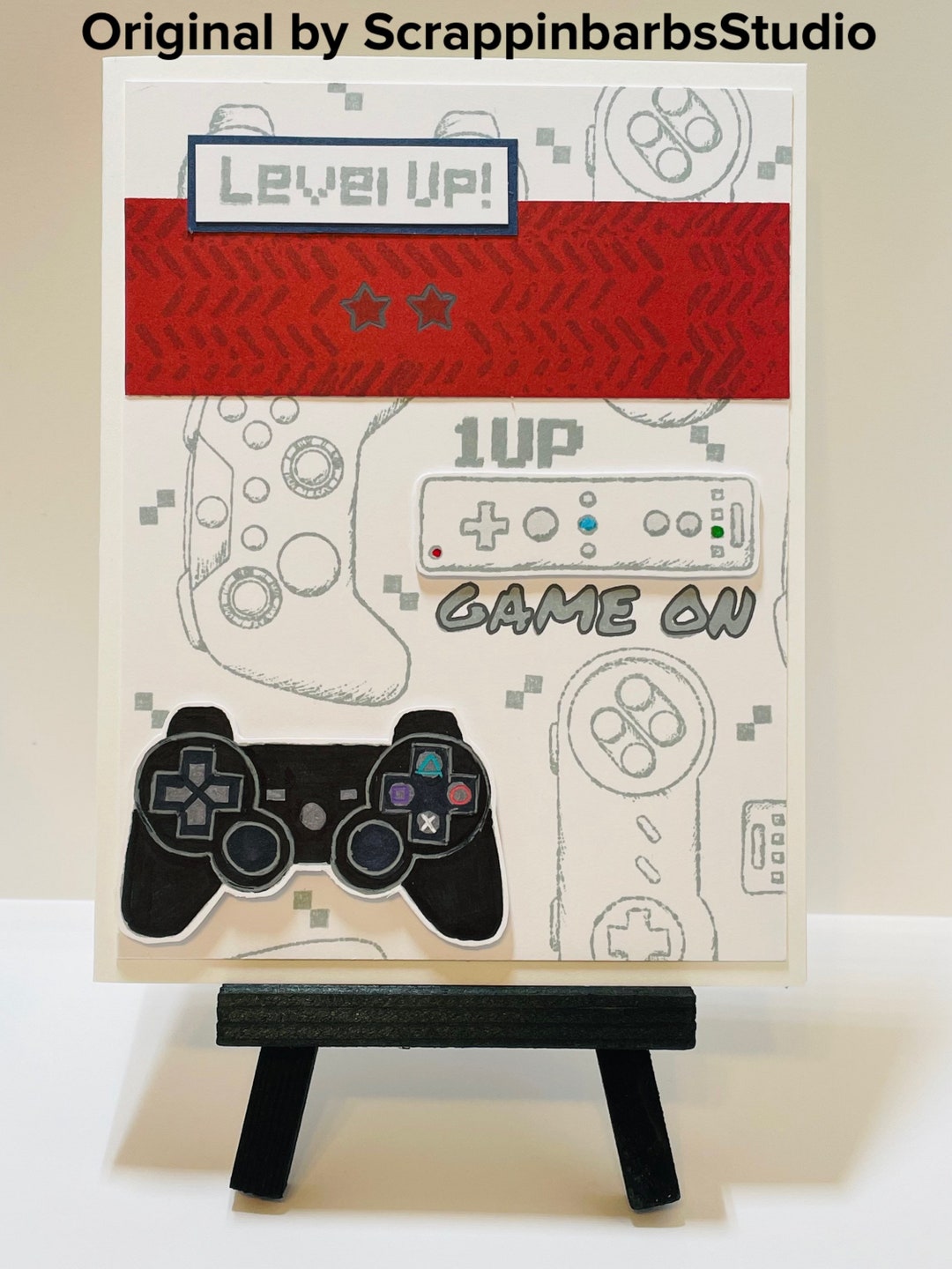 Gamer Card Example Gamer Card - Playstation Card - Wii Card - Birthday Card - Gamer ...