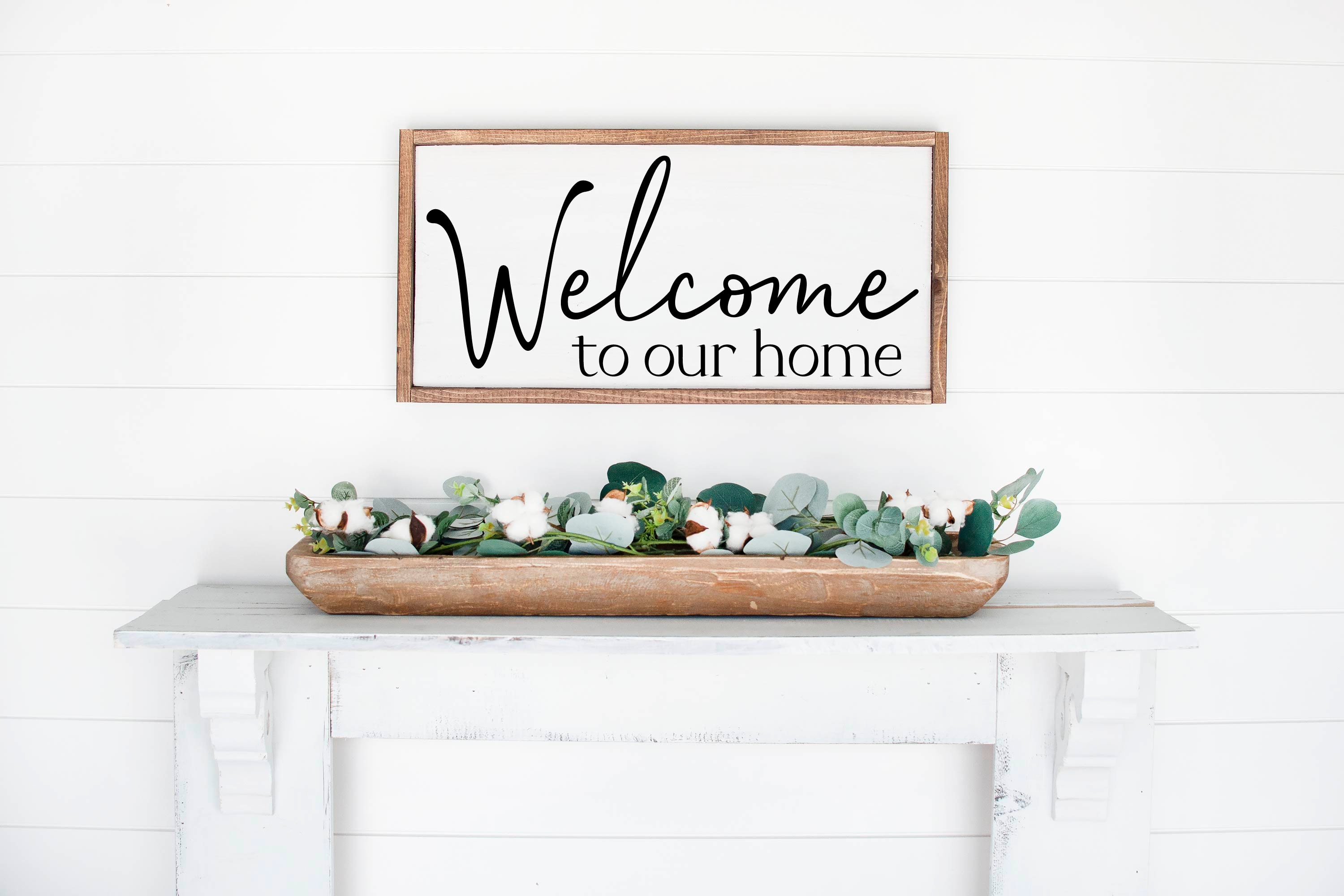 Welcome to Our Home Sign, Family Sign, Family Wall Decor, Wedding Gift ...