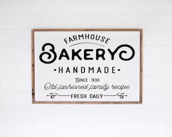 Farmhouse Bakery Sign, Bakery Sign, Bakery Wall Decor, Farmhouse Sign, Farm Sign, Wedding Gift, Farmhouse Sign, Wooden Sign