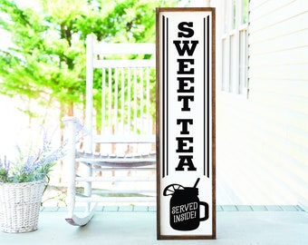 Sweet Tea Porch Sign, Home Sign Home Decor, Home Wall Decor, Home Wall Sign, Christmas Gift, Christmas Sign FarmhouseSign WoodenSign