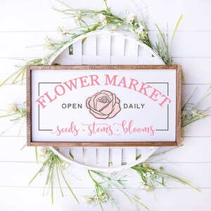 Bloemenmarkt teken, houten bloemenmarkt teken, markt teken, bloemenmarkt decor, huwelijksgeschenk, jubileum teken, boerderij teken, houten teken