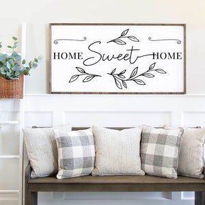 Home Sweet Home Sign, Wood Home Sign, Home Sign, Home Decor, Wood Home Decor, Wedding Gift, Farmhouse Sign, Wooden Sign