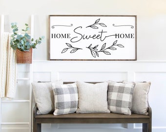 Home Sweet Home Sign, Wood Home Sign, Home Sign, Home Decor, Wood Home Decor, Wedding Gift, Farmhouse Sign, Wooden Sign