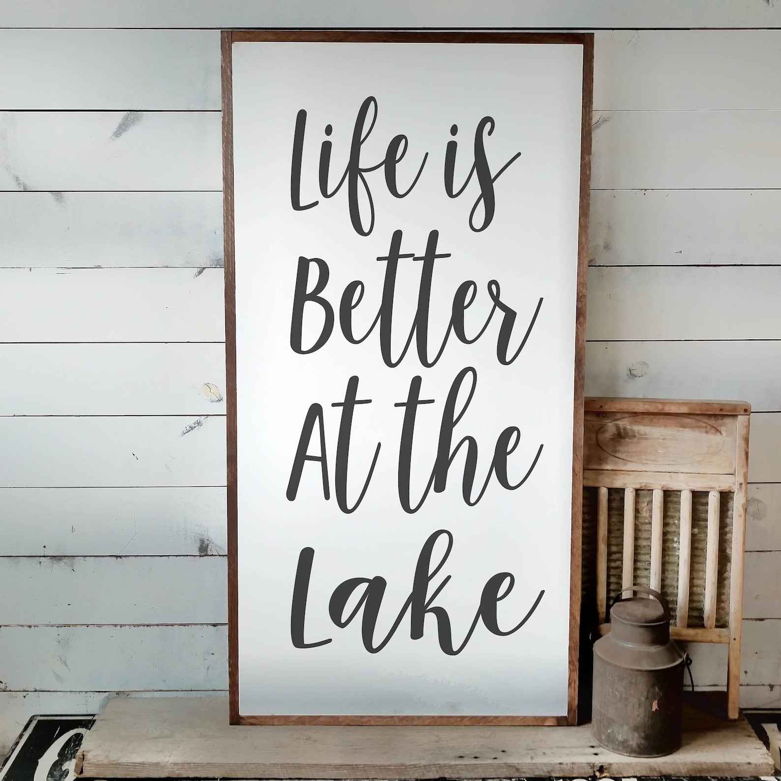 Life is Better at the Lake Sign Lake House Sign Lake Decor Etsy
