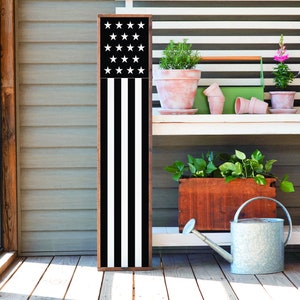 American Flag Sign, Home Sign, Home Decor, Home Wall Decor, Home Wall Sign, Wedding Gift, Anniversary Sign, Farmhouse Sign, Wooden Sign
