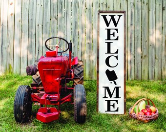 WELCOME Sign - Popsicle, Home Sign Home Decor, Home Wall Decor, Home Wall Sign, Christmas Gift, Christmas Sign FarmhouseSign WoodenSign
