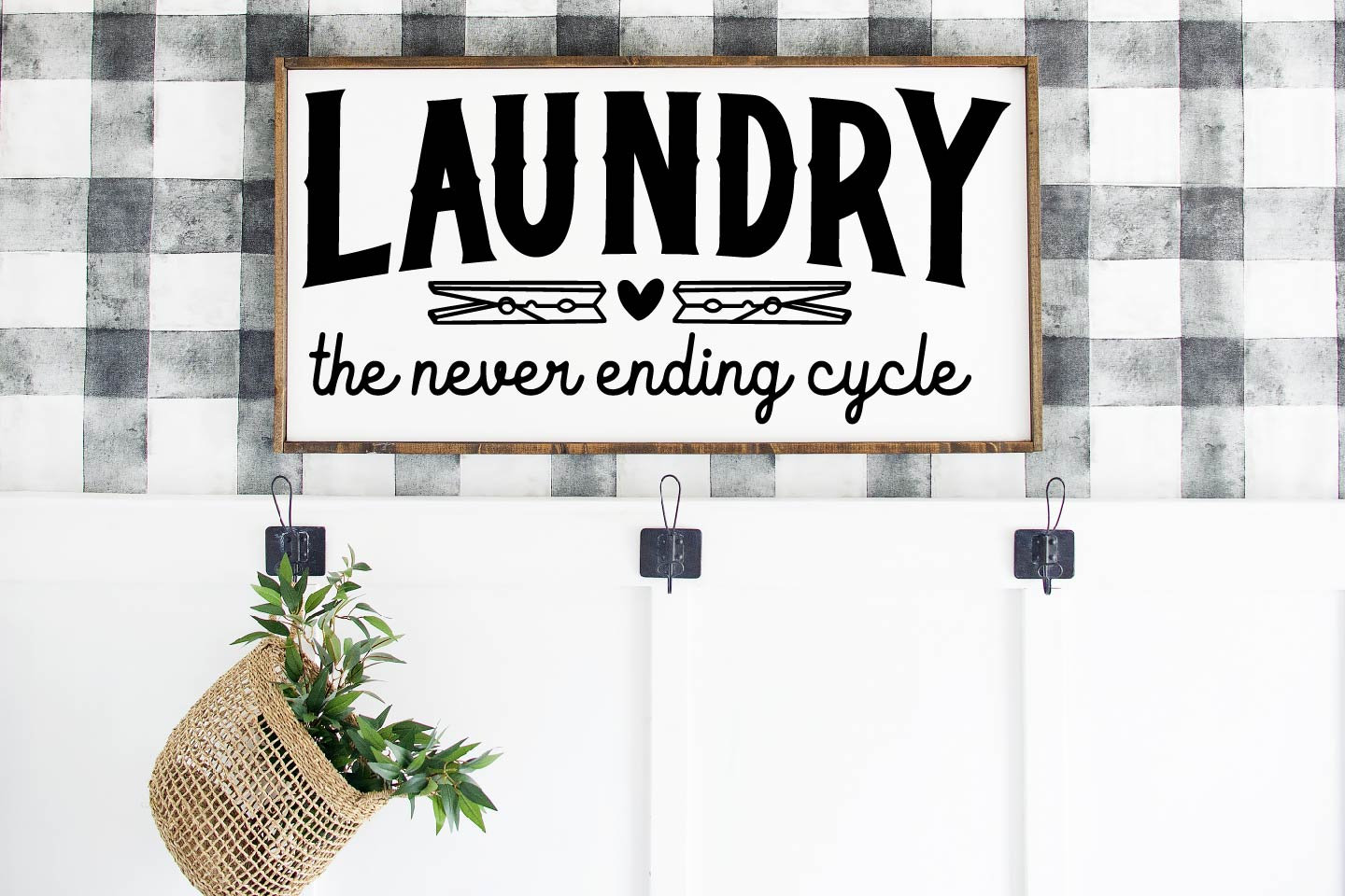Laundry the Never Ending, Home Sign, Wood Sign, Home Decor, Wall Decor ...