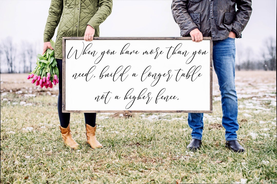 When You Have More Than You Need Sign, Family Sign, Family Wall Decor ...