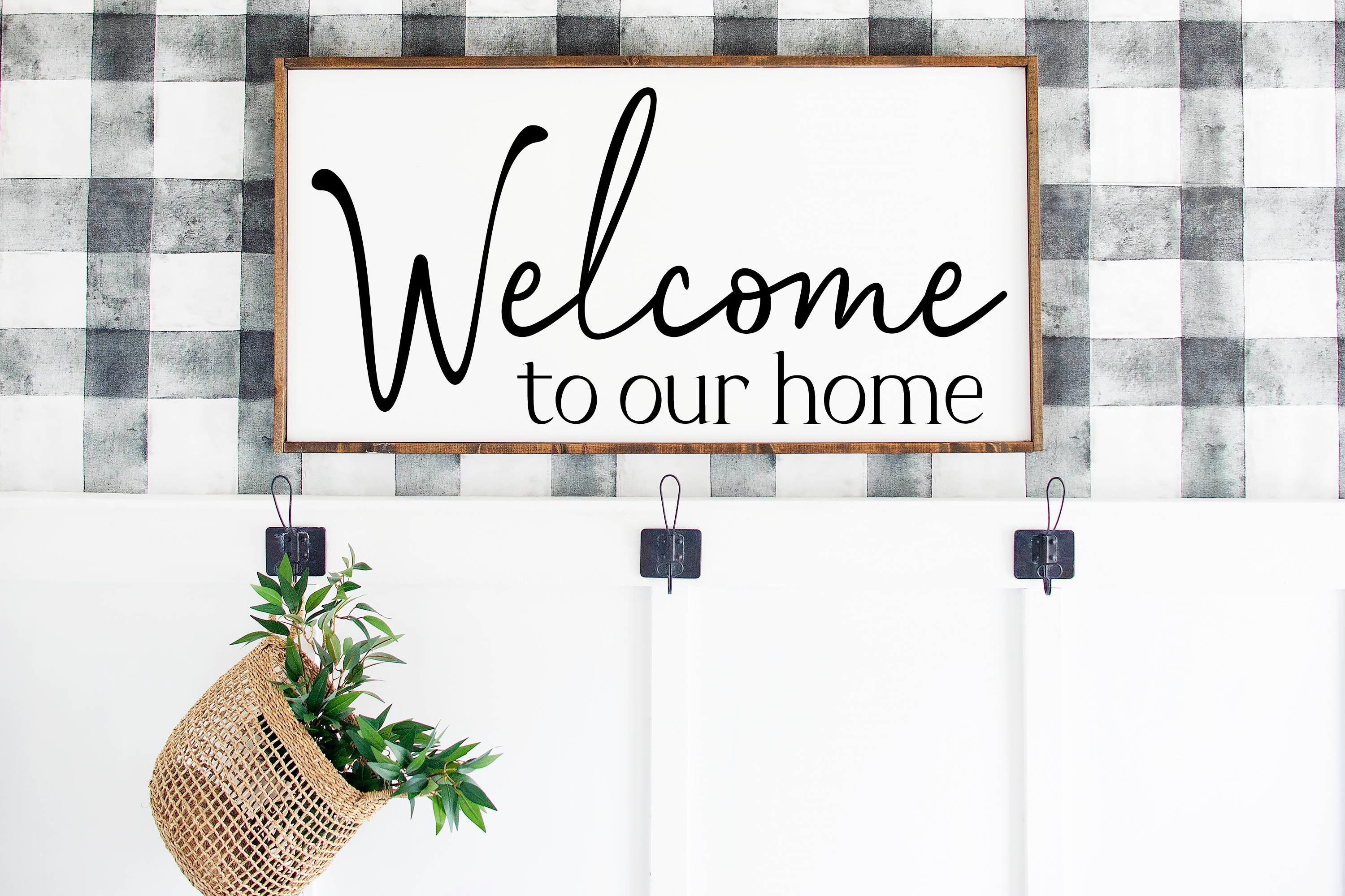 Welcome to Our Home Sign, Family Sign, Family Wall Decor, Wedding Gift ...