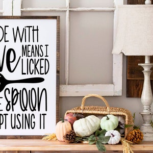 Made With Love Sign, Home Wood Sign, Kitchen Sign, Home Wood Decor, Kitchen Decor, Home Decor, Wedding Gift, Farmhouse Sign, Wooden Sign