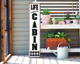 Life is Better Porch Sign, Home Sign, Home Decor, Home Wall Decor, Home Wall Sign, Christmas Gift, Christmas Sign FarmhouseSign WoodenSign