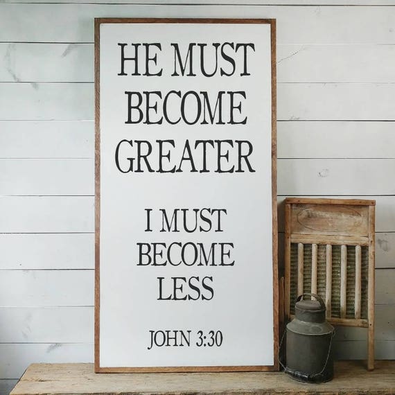 He Must Become Greater {Poster} He Must Become Greater {Poster}