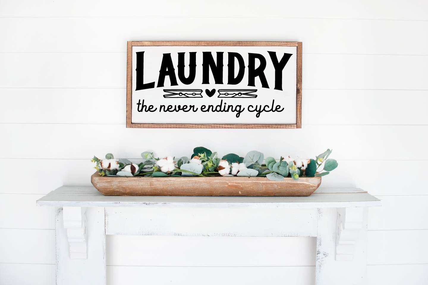 Laundry the Never Ending, Home Sign, Wood Sign, Home Decor, Wall Decor ...