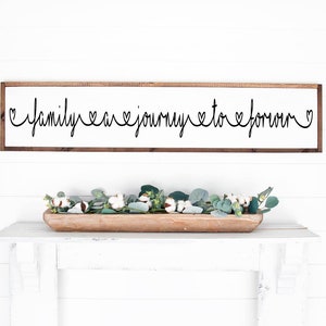 Family A journey Home Sign, Wood Decor Wall Decor, Amen Wall Sign, Amen Decor, Wedding Gift, Anniversary Sign, Farmhouse Sign, Wooden Sign