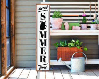 Sweet Summer Time Sign, Home Sign Home Decor, Home Wall Decor, Home Wall Sign, Christmas Gift, Christmas Sign FarmhouseSign WoodenSign