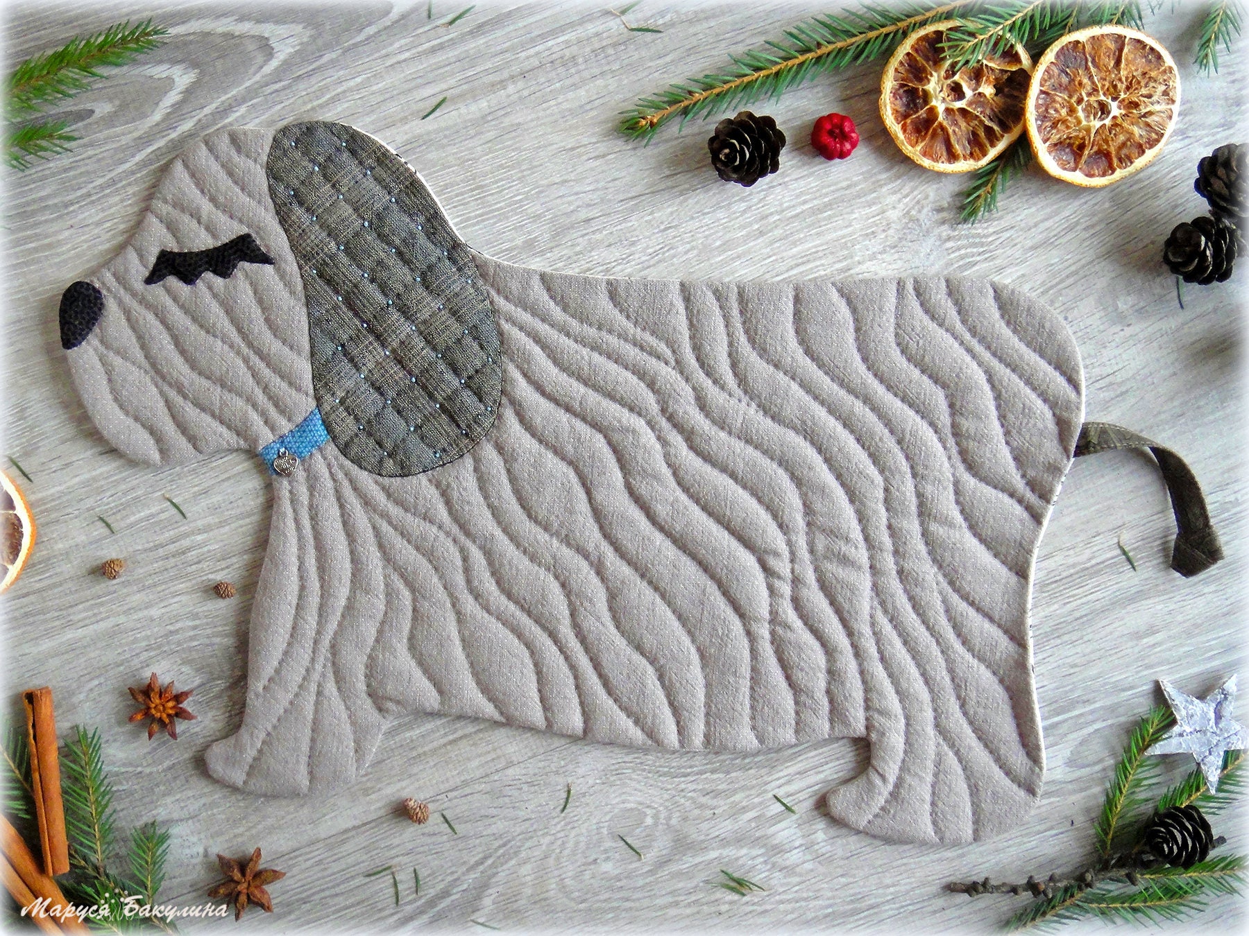 SOLD OUT Lovely Quilted Placemat Dog Placemat Etsy