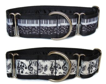 1.5 inch Martingale Collar or 1.5 inch Walking Collar (single-loop). Sighthounds - greyhound, lurcher, whippet, saluki. Music!